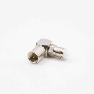 HF-Adapter, FME male - FME female (90°)