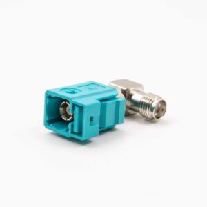 HF-Adapter, Fakra female - SMA female 90° #CA679