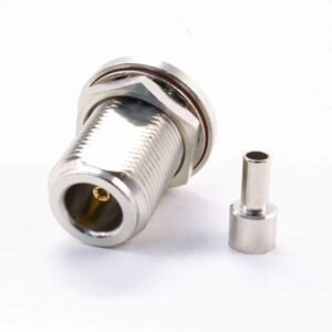 HF-Stecker, N female Chassis für Einbaubuchse mit O-Ring, RG174/RG316 #CC783