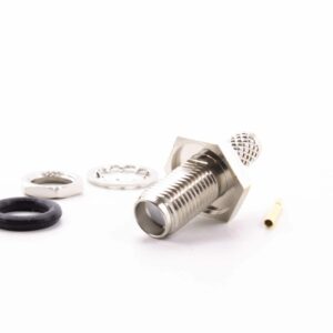 HF-Stecker, SMA female Chassis mit O-Ring für RG58/HF195 #CC786