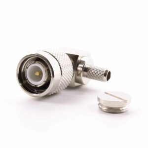 HF-Stecker, TNC male (90°) für Löt/Crimpstecker, RG58/HF195 #CK321