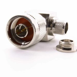 HF-Stecker, N male (90°) für Lötstecker, HF400 #CK326-400