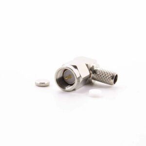 HF-Stecker, SMA male (90°) für RG58/HF195 #CK331