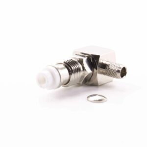 HF-Stecker, FME female (90°) für RG58/HF195 #CP444